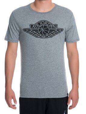 SIZE Rare Size 4XL JORDAN NIKE GRAY SHORT SLEEVE TSHIRT USED NOT ABUSED Flight